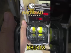 4 LED Bentuk Burung Hantu Hitam Aluminium Putih Kuning Motor LED Spotlight