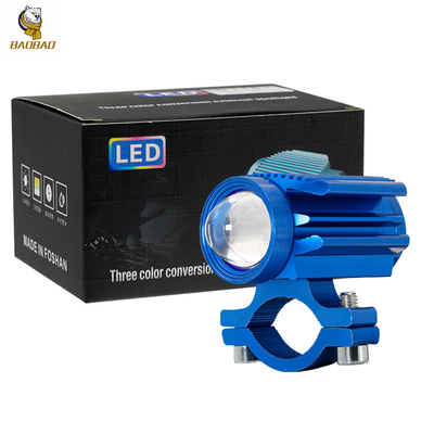 Putih Kuning Flash Sepeda Motor Spotlight Lampu LED Eksternal Mini Driving Light
