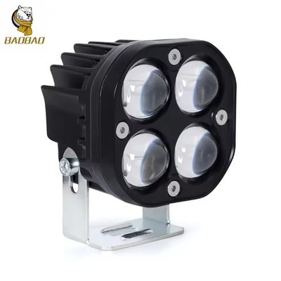 Square Style 4D Putih Cahaya Cerah Waterproof Motorclcle LED Lampu Depan