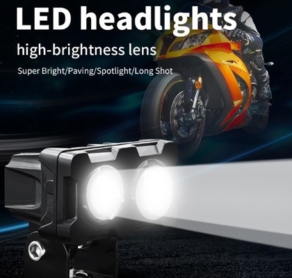 Kuning Putih Flash 36W Universal Motorcycle Driving Lampu LED Spotlight