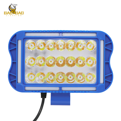 21 Lampu depan sepeda motor LED Putih Kuning Flash Aluminium Biru Casing