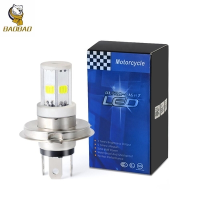 12v H4 H6 BA20D Putih Warna Metal LED Motorcycle Interior Lampu Untuk Honda Suzuki