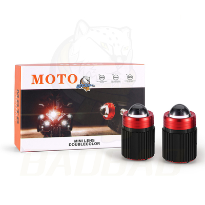 46W Metal Putih Kuning Motorcycle Bantuan LED Mengemudi Mini Kabut Lampu