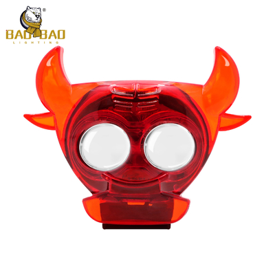 80V Bull Shape RGB Flash 2 Beads Auxiliary Projector Fog Light Untuk Sepeda