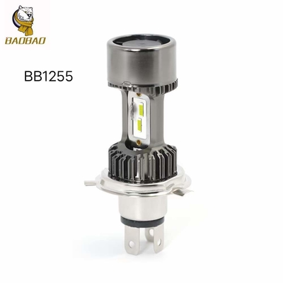 12V Metal Putih H4 LED Bulb Dengan Kipas Lampu Interior Motorcycle