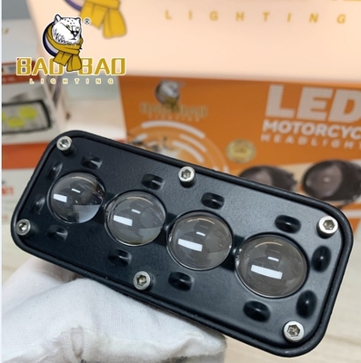 6 manik-manik Kabut Cahaya Aluminium Putih Kuning Flash Dual Warna Sepeda motor suku cadang