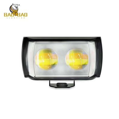 Metal Plastik 2 LED Putih Kuning Dual Color RGB Proyektor Kabut Cahaya