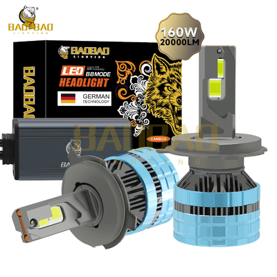 H4 160W Iron Car Led Headlight Bulb S22 Putih High Power Auto Parts