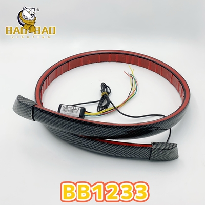 Carbon Fiber Car Light Bar Taillight Dekorasi Bagian Trunk Led Light Bagian Otomotif