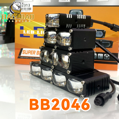 25W Putih Kuning Dua Warna Makan Sepeda Motor Lampu LED Universal Spotlight