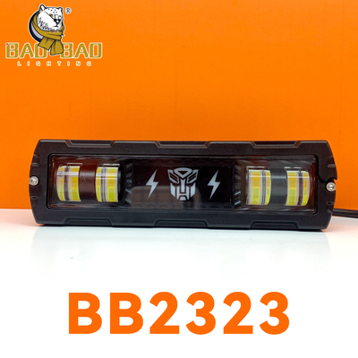 Metal Berkualitas Berat Putih Kuning Dua Warna Motor LED Lampu Depan Lampu Kerja