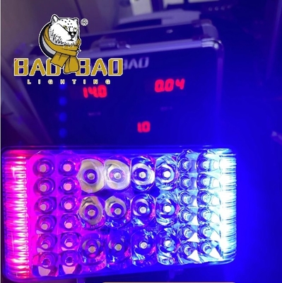 36 Bulb Iron Back Putih Merah Biru Polisi Flash Cahaya Lampu depan LED Untuk CG Untuk HAOJUE