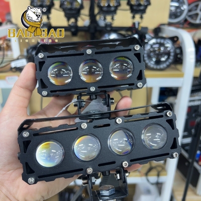 40 Watt 50 Watt Full Metal Merah Iblis Mata Putih Kuning Dua Warna Sepeda Motor Lampu Kabut LED