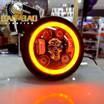 Aluminium 12V 5,75 Inch Motorcycle Front LED Lampu Depan Untuk HONDA CG CN GN CD70